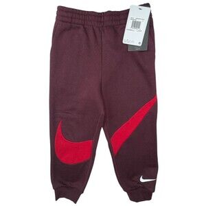 Nike Boys Kids Joggers Size 6 Burgundy Crush Athletic Sweatpants Bottoms New
